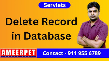 Delete Record in Database from Servlets | By Srinivas | Ameerpet Technologies