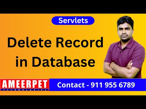 Delete Record in Database from Servlets | By Srinivas | Ameerpet Technologies
