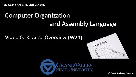 CIS 351 Video 0: Course Logistics