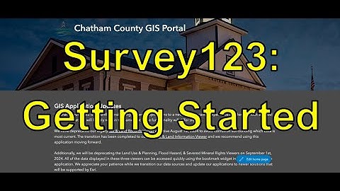 Survey123 Tutorial (Getting Started)