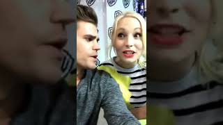 Paul Wesley and Candice King | Funny Video | Snapchat