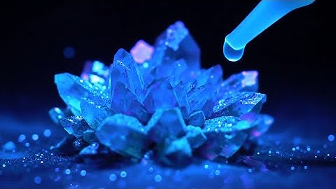 Unveiling the Magic: Watch This Drop Turn into a Glowing Crystal!