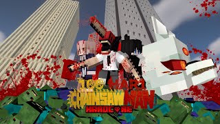 100 Hari di minecraft Hardcore tapi Chainsaw Man