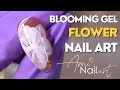 Blooming gel flower nail art designs