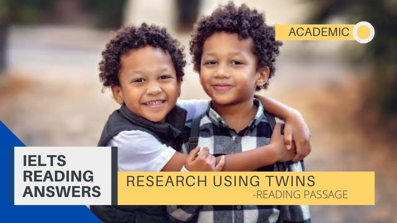 research using twins reading answers