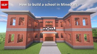 Paano bumuo ng isang paaralan sa Minecraft screenshot 1