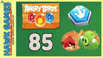 Angry Birds Stella POP Bubble Shooter Level 85 - Walkthrough, No Boosters