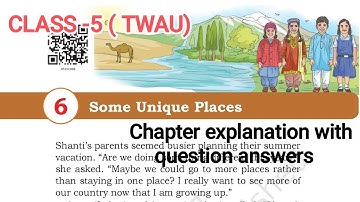 Some Unique Places| Class 5th TWAU Chapter explanation with question answer| @educationfirst2124 