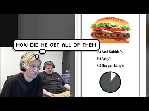 xQc Holds his Laugh after Jesse picks every Burger Correctly