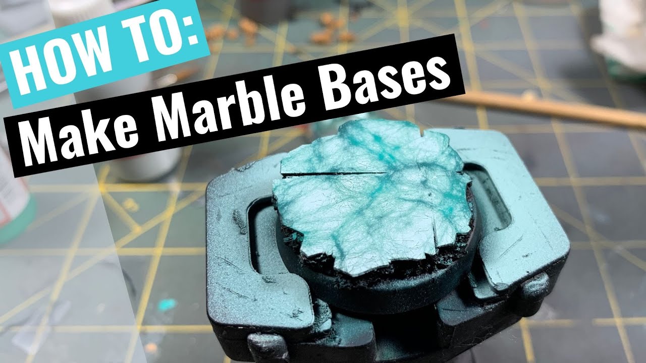 Tutorial How to paint marble bases YouTube