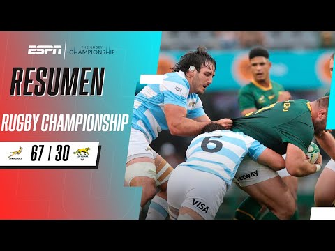 LOS PUMAS CAYERON ANTE LOS SPRINGBOKS EN DURBAN | Sudáfrica 67-30 Argentina | RESUMEN
