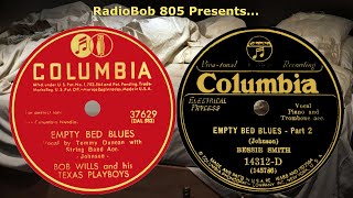 Bob Wills Texas Playboys, STEREO, Empty Bed Blues, + Oh Lady Be Good 1938 Bob Wills not present