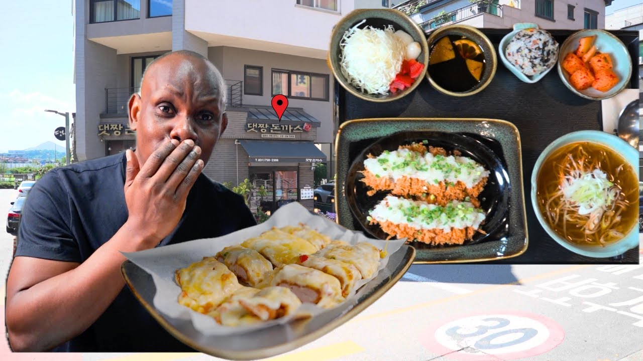 I Tried South Korea’s Tonkatsu | What Koreans &  Foreign Students eat in Korea