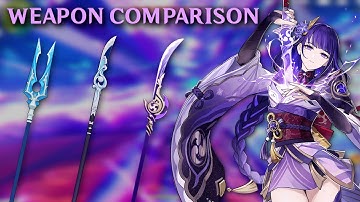 Raiden Shogun Weapon Comparison - R5 The Catch vs R4 Wavebreaker