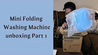 Mini Folding Washing Machine unboxing