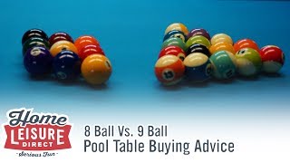 How are 8 Ball and 9 Ball Pool Different? - Pool Table Buying Advice
