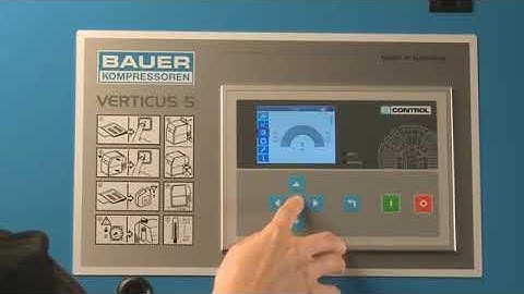 B-CONTROL Display from Bauer Compressor