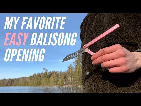 My Favorite Easy Balisong Opening (Shortened Fan Opening) Butterfly Knife Trick