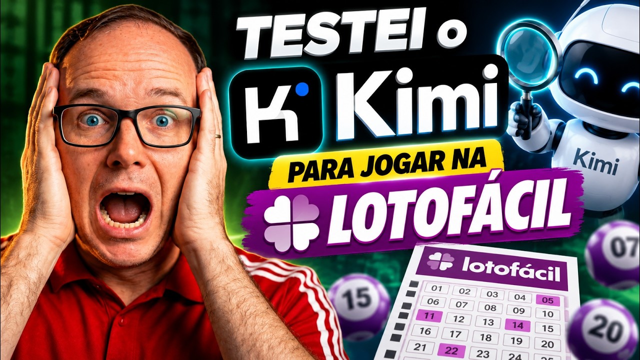 Testei o Kimi AI para Jogar na Lotofácil: Será que a Inteligência Artificial Ajuda?