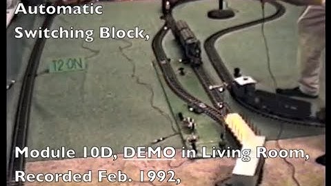 9202-10D 1992 Demo, LGB Automatic 2-Track Yard Controls 3/4/5 Trains on 1 Track | AutoControls.org