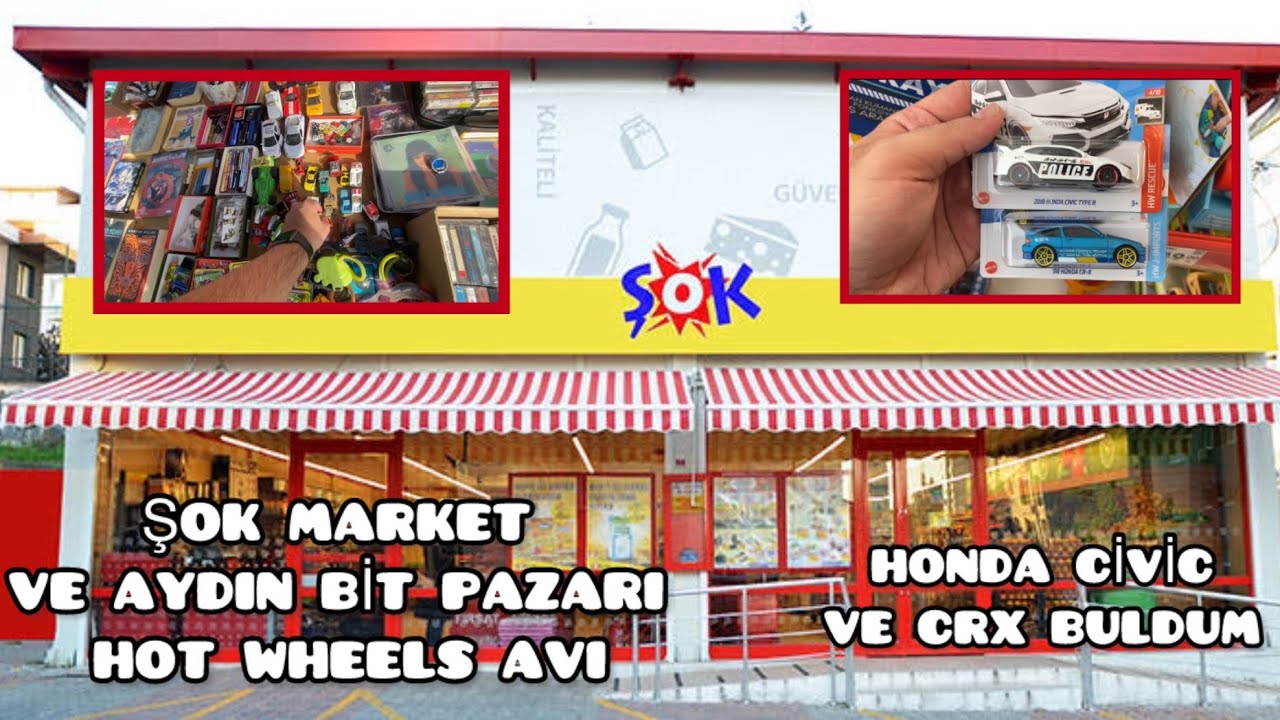 ŞOK MARKET VE BİT PAZARI HOT WHEELS AVI | NADİR HONDA MODELLERİNİ BULDUM!! #hotwheels