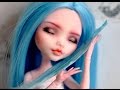Draculaura faceup tutorial  customized monster high doll