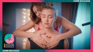 ASMR Back, Head and Shoulders massage by Olga to Liza