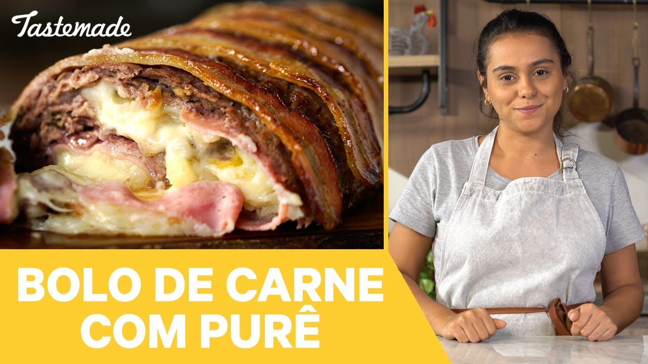 BOLO DE CARNE COM PURÊ DE BATATAS RECEITAS COMENTADAS PELA THERE