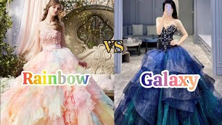 Rainbow vs Galaxy | Which is your favourite?| #aesthetic #rainbowvsgalaxy