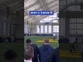 JJ McCarthy throws dart 60 yards downfield, rolling to his left, during pro day 🎯 (via @mak24issa)