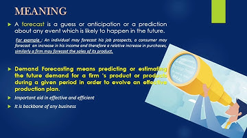 Demand Forecasting Part -1 | Meaning & Needs | Principles of Business Decisions |B.Com