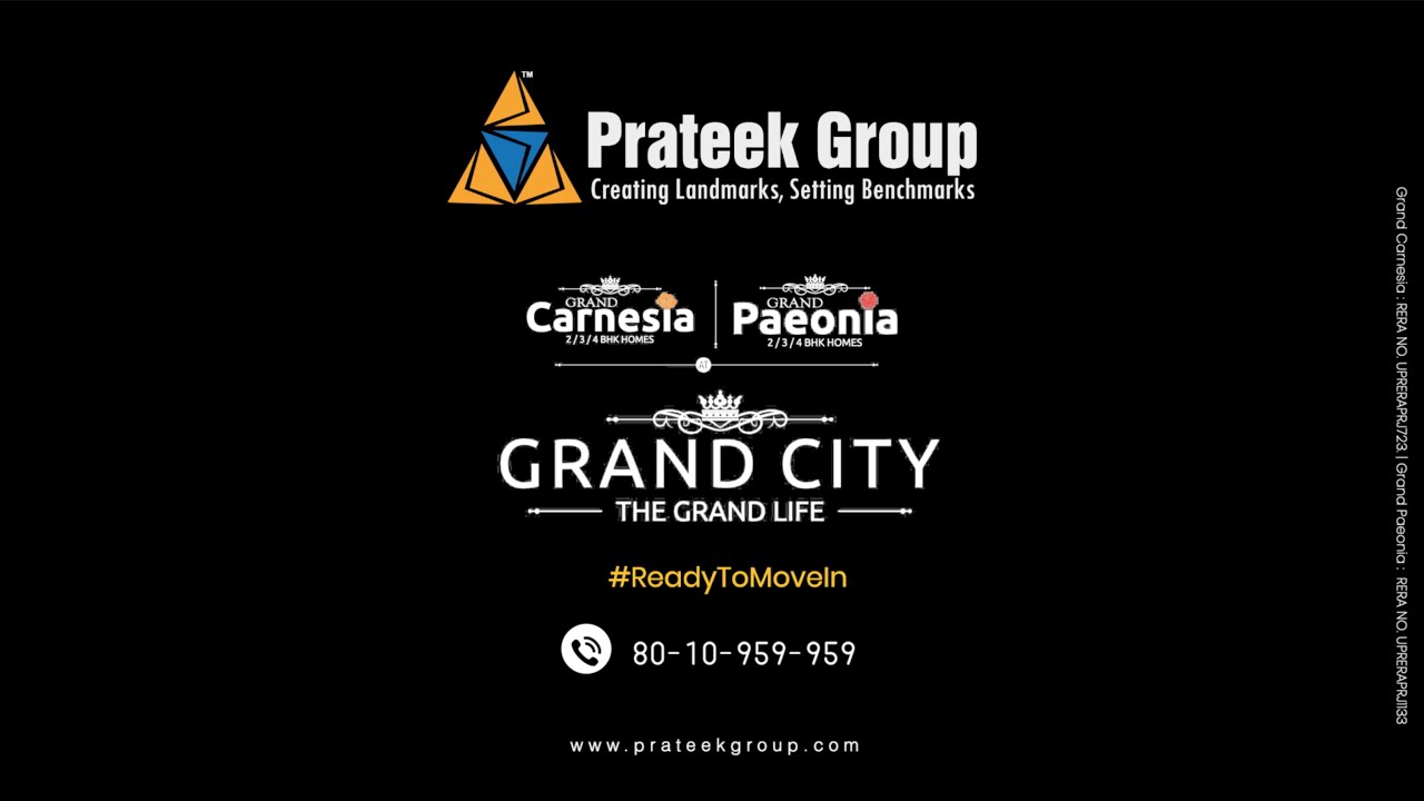 Prateek Group | Grand City | ReadyToMoveIn | Coffee & Creative | Best AD agency