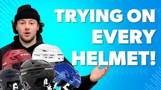 We tried on EVERY Helmet at The Hockey Shop!