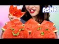 Juicy Gulping Watermelon Sticks *ASMR Fresh Fruit Eating Sounds | D-ASMR