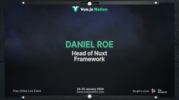 Daniel Roe is joining Vue.js Nation 2024!