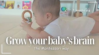 Montessori activities for babies 3-6 month olds | How to play with babies at home