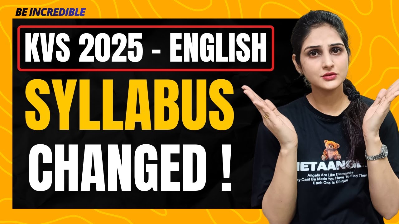 🟥KVS 2025 English Syllabus - Tier 1 / Tier 2