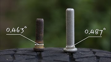 How I install longer studs with bigger knurl diameter