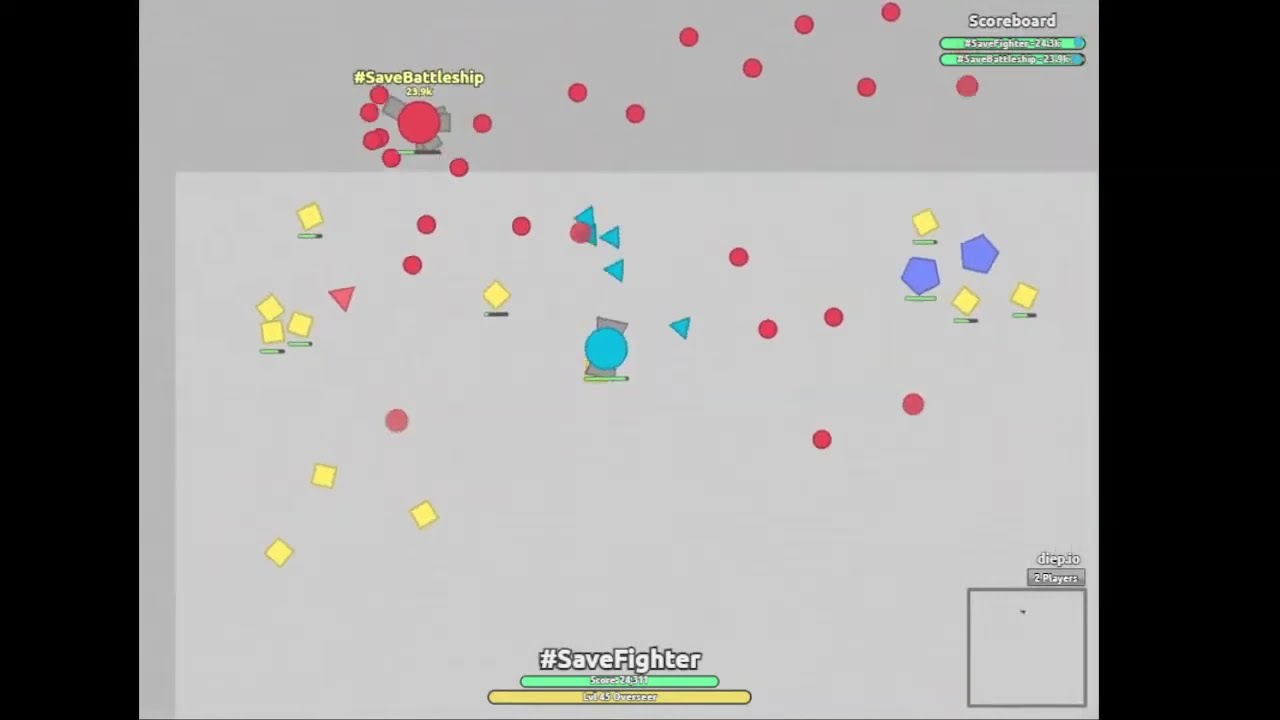 Diep io with friends - Key & Funny Moments