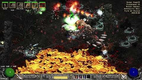 Bow Druid clearing Burnt Forest in Path of Diablo