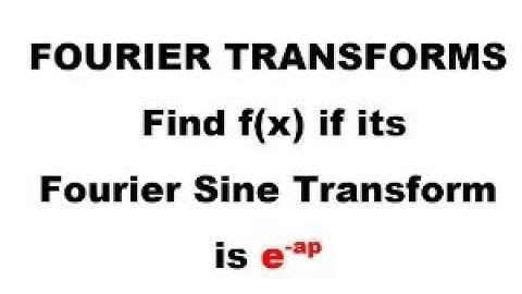 Fourier Transforms-Most Important Problem 