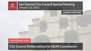 City Council - January 13, 2021 City Council Special Meeting - City of San Gabriel