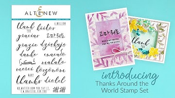 Altenew Stamps Intro - Thanks Around the World