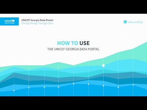 How to use the UNICEF Georgia Data Portal