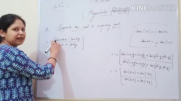 Exercise 9.2 based on hyperbolic functions