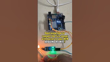 Fire Alert! 🔥 How to Make a Buzzer Sound with Arduino Uno R4 WiFi & Fire Sensor #Shorts