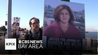 Vigil held in San Francisco Embarcadero for journalists killed in West Bank