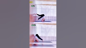 Headstand pose // Before & After Practice #shorts #yoga #headstand