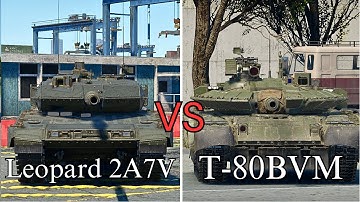 war thunder Comparison T80BVM or Leopard 2A7V