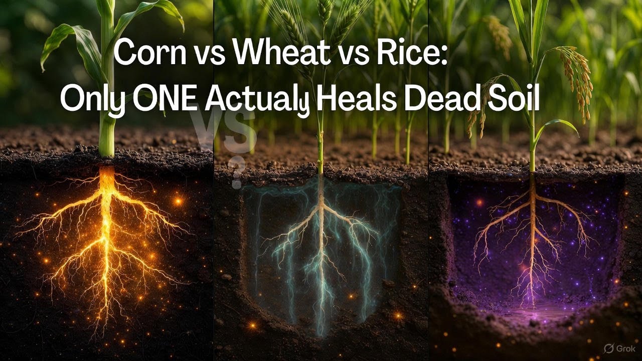 Кукуруза, пшеница и рис питают вашу почву, но только ОДНО из них может решить проблему.